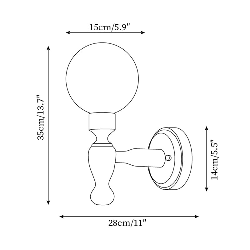 Orbel aplique de pared Mapleleaf de madera