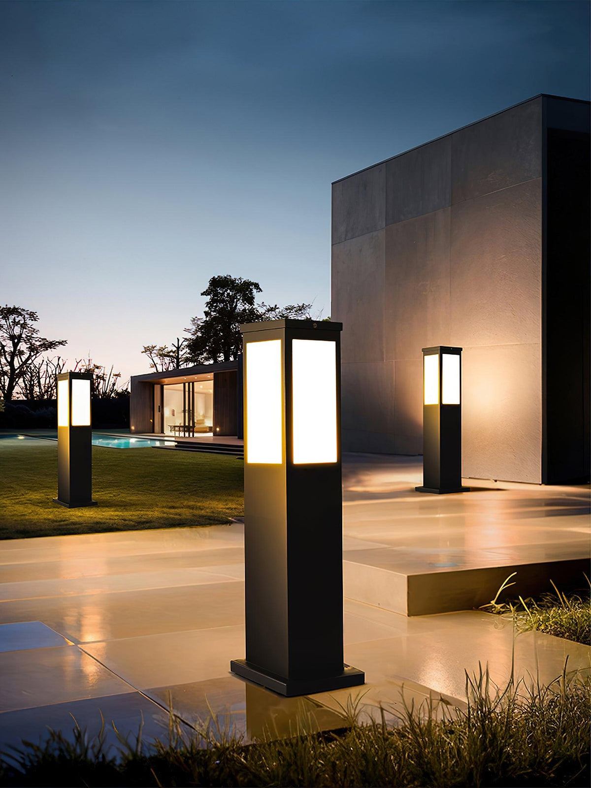 Aspren Bollard luminaria exterior solar