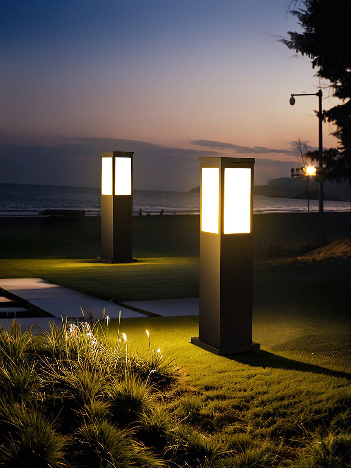 Aspren Bollard luminaria exterior solar