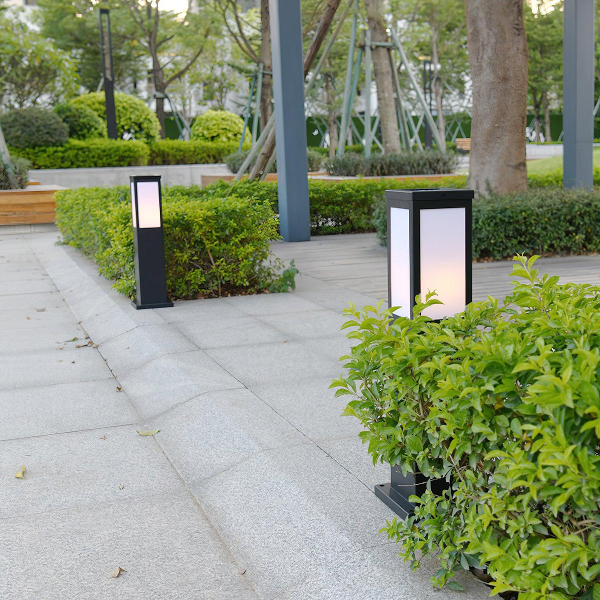 Aspren Bollard luminaria exterior solar