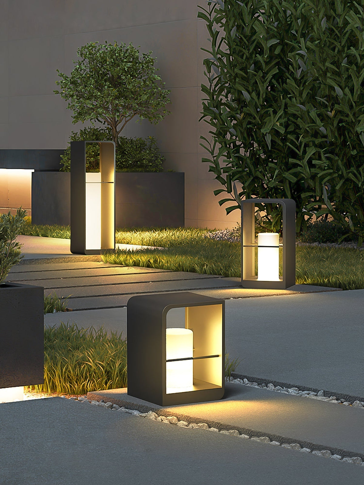 Cian luminaria exterior moderna