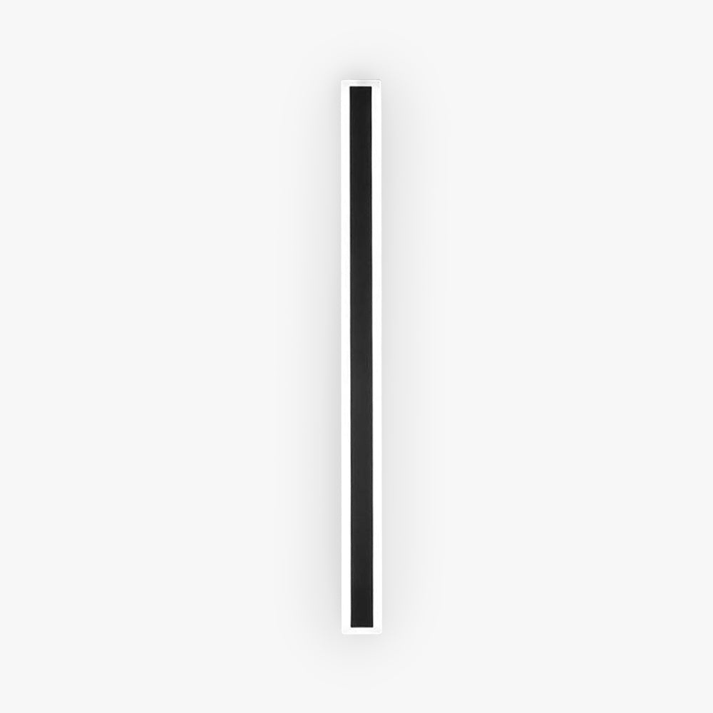 Ray Moderna Lineal Metal Aplique de Pared Exterior Negra