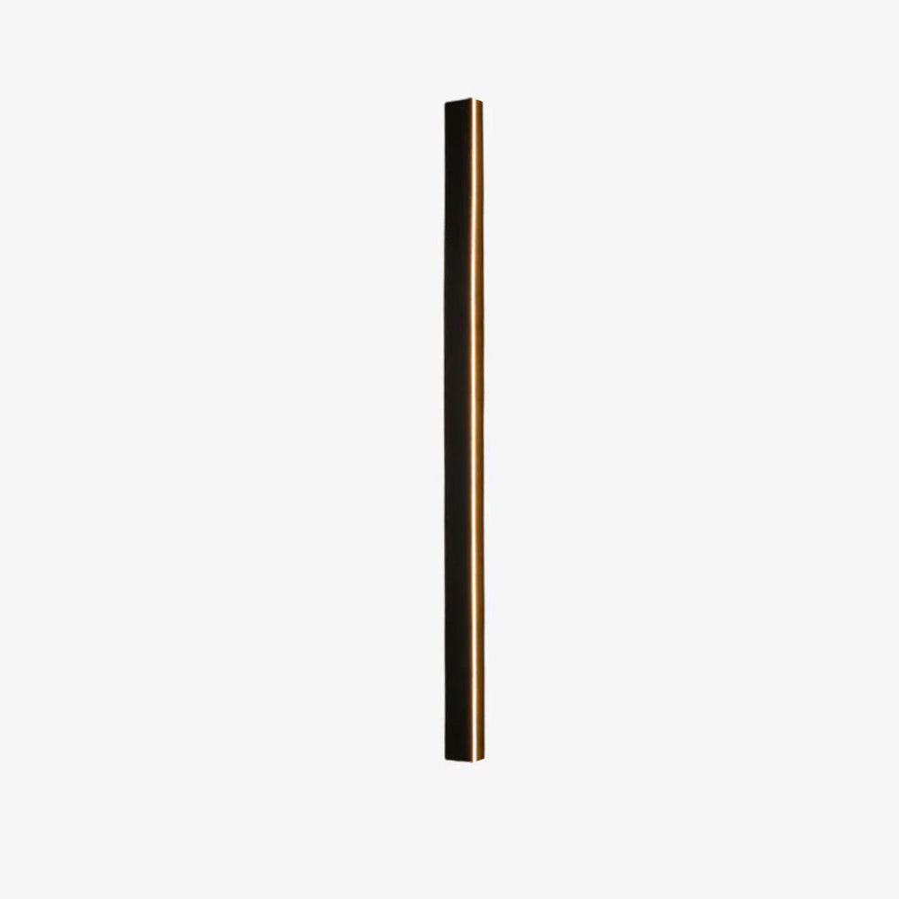 Ray Minimalista Lineal Metal Acrílico Aplique de Pared Exterior Negro