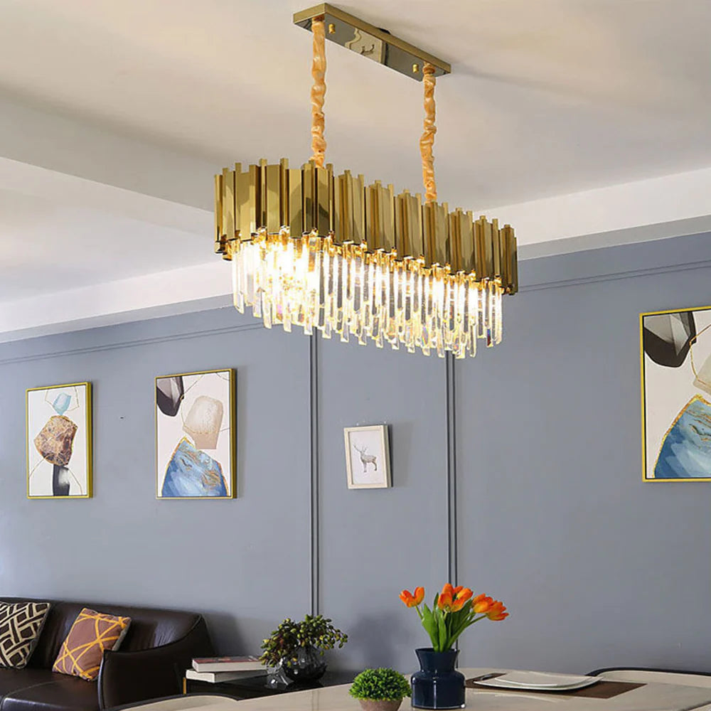 Kristy Moderna Nordica Decorativa Luja Lámpara Colgante Dorada