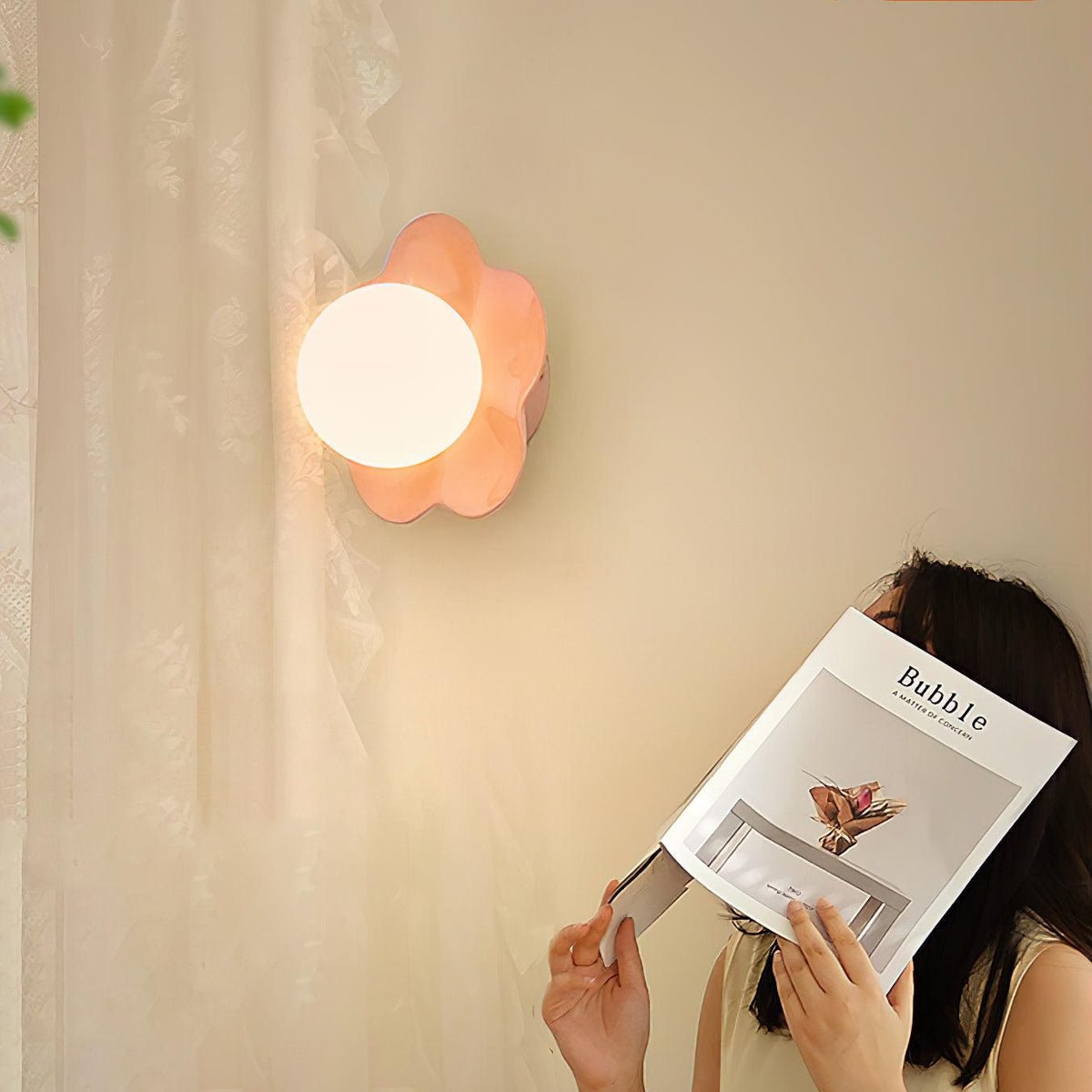 Miranine La fleur enchufe-in aplique de pared enchufable