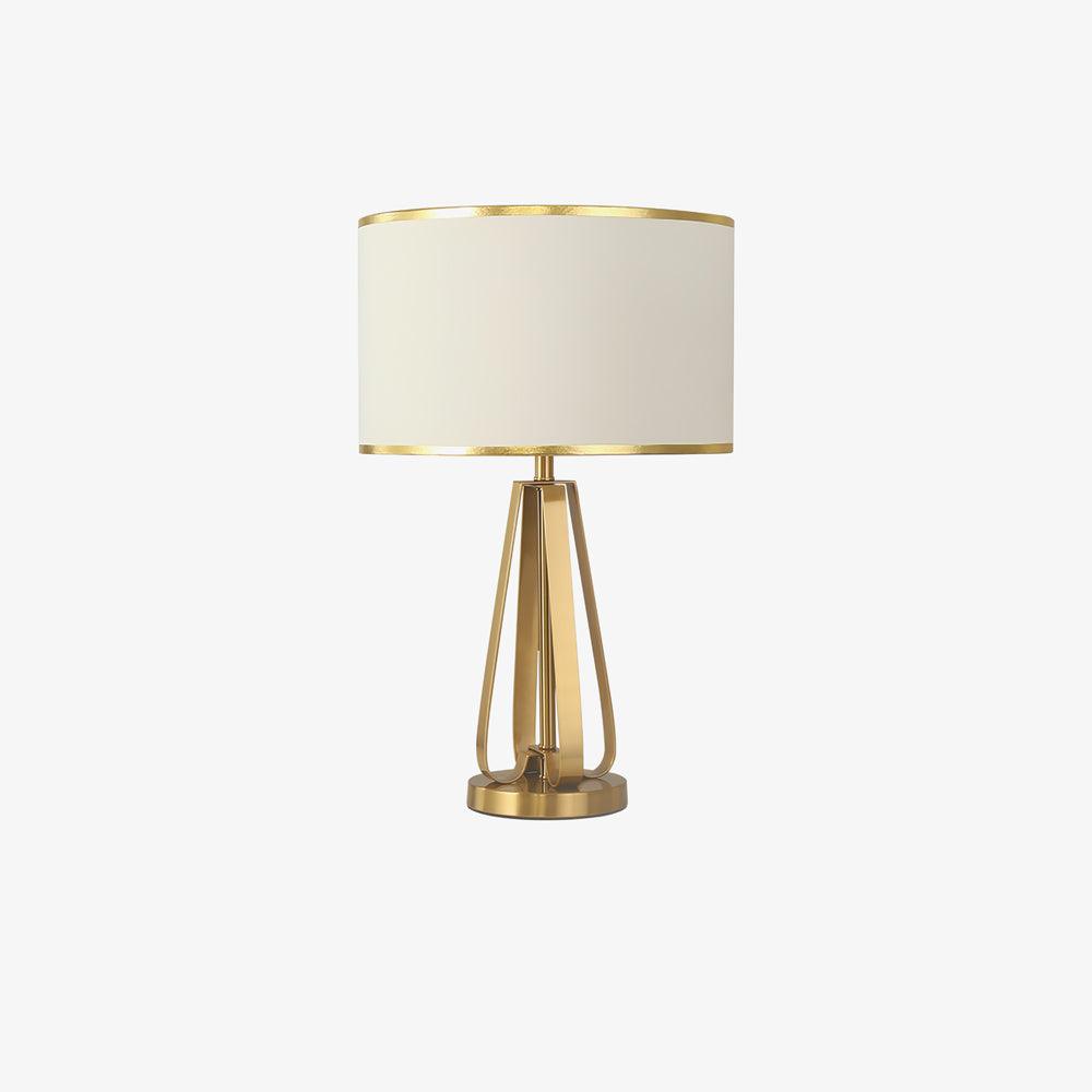 Linorira lámpara de mesa Luxe con tejido