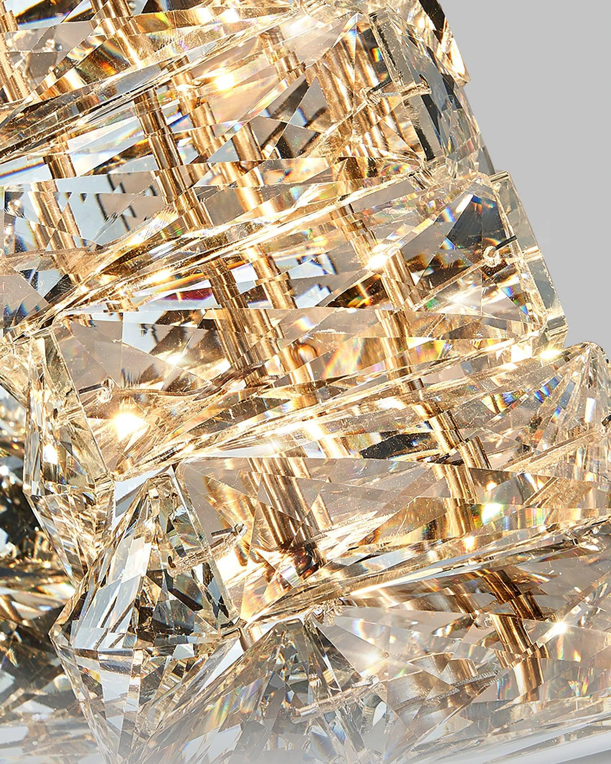 Ilvelia aplique de pared de lujo con cristal
