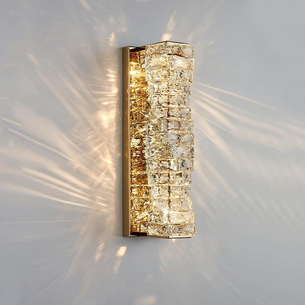 Ilvelia aplique de pared de lujo con cristal