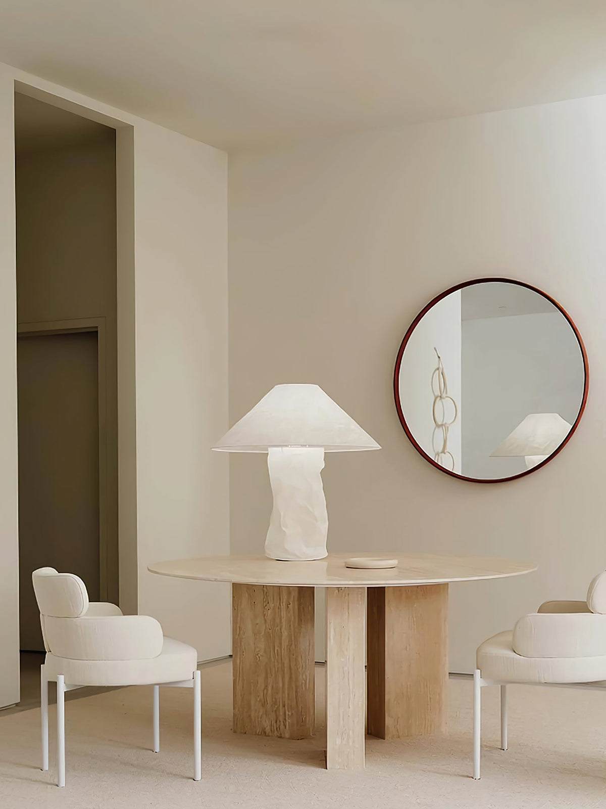 Lalemu lámpara de mesa artística de papel