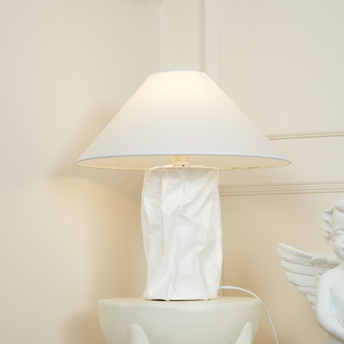 Lalemu lámpara de mesa artística de papel
