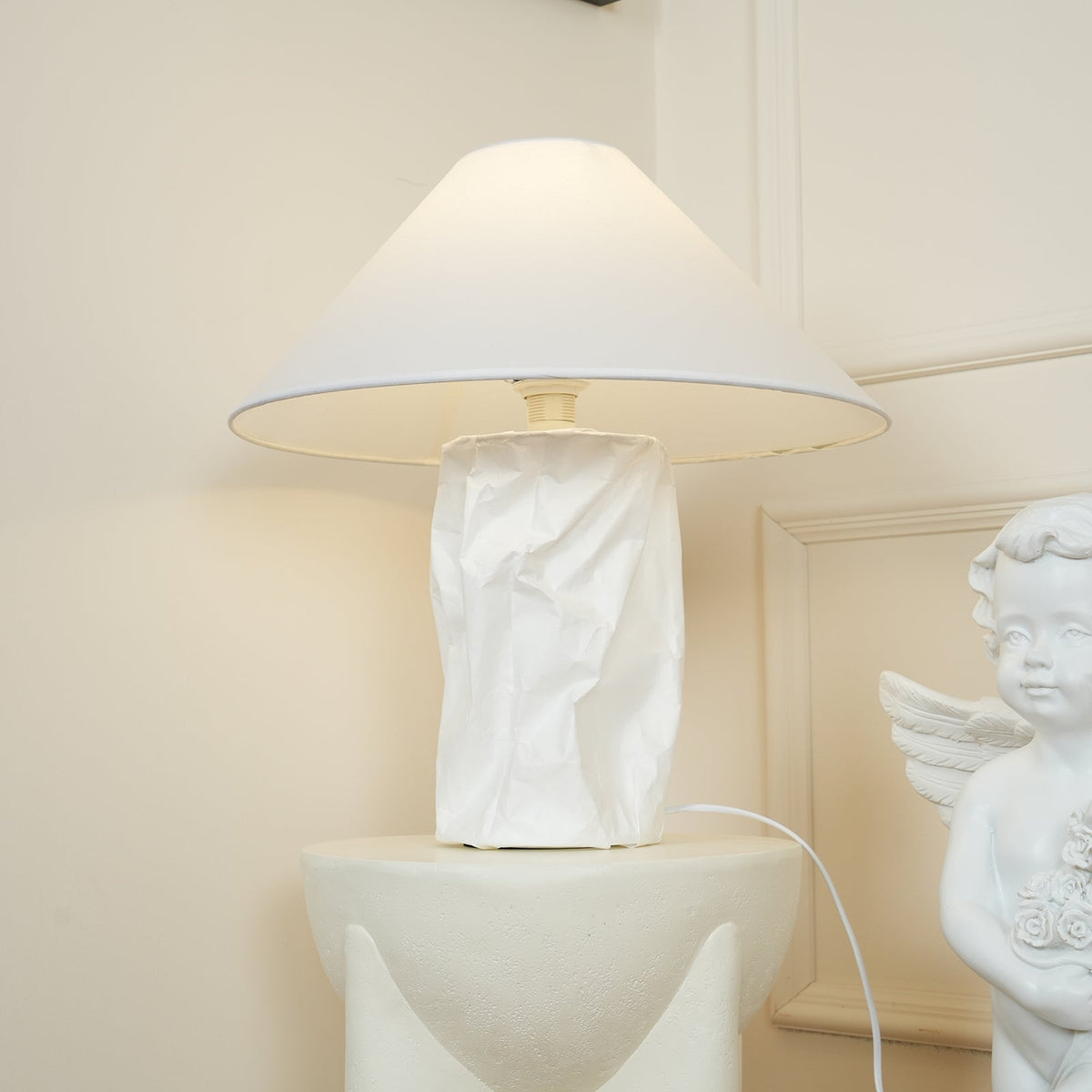 Lalemu lámpara de mesa artística de papel
