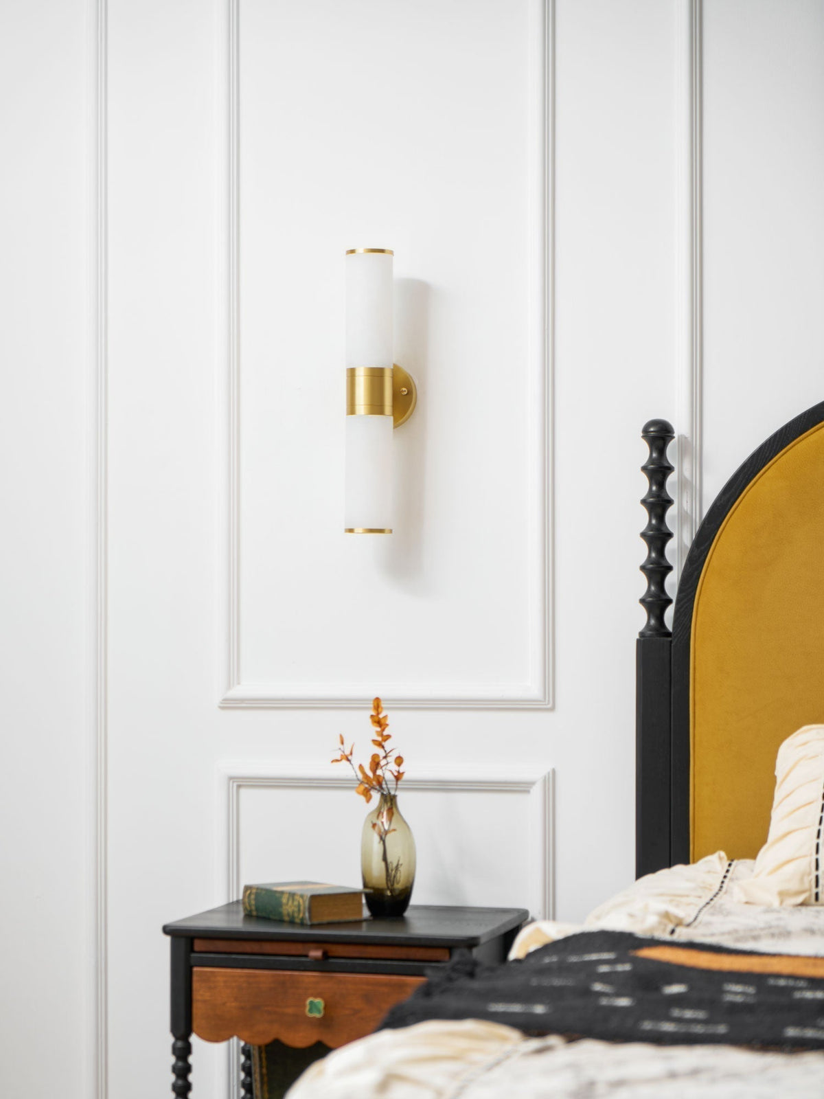 Tira aplique de pared minimalista alabastro