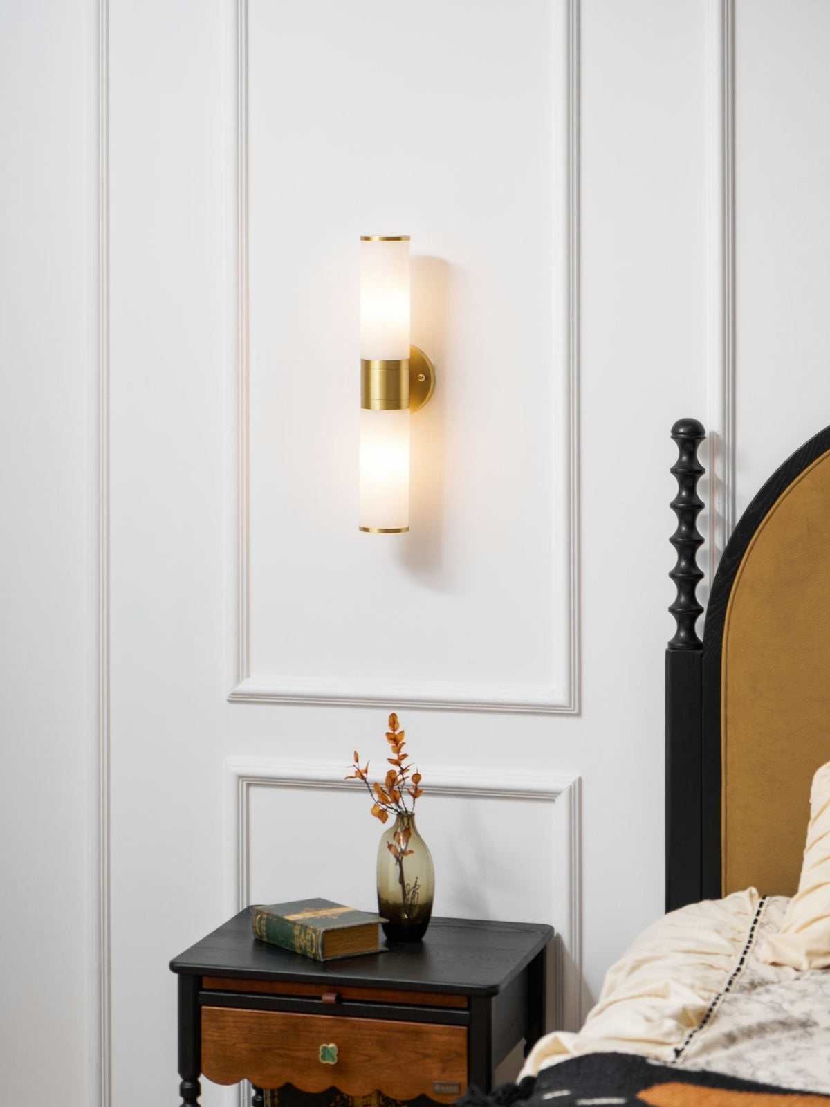 Tira aplique de pared minimalista alabastro