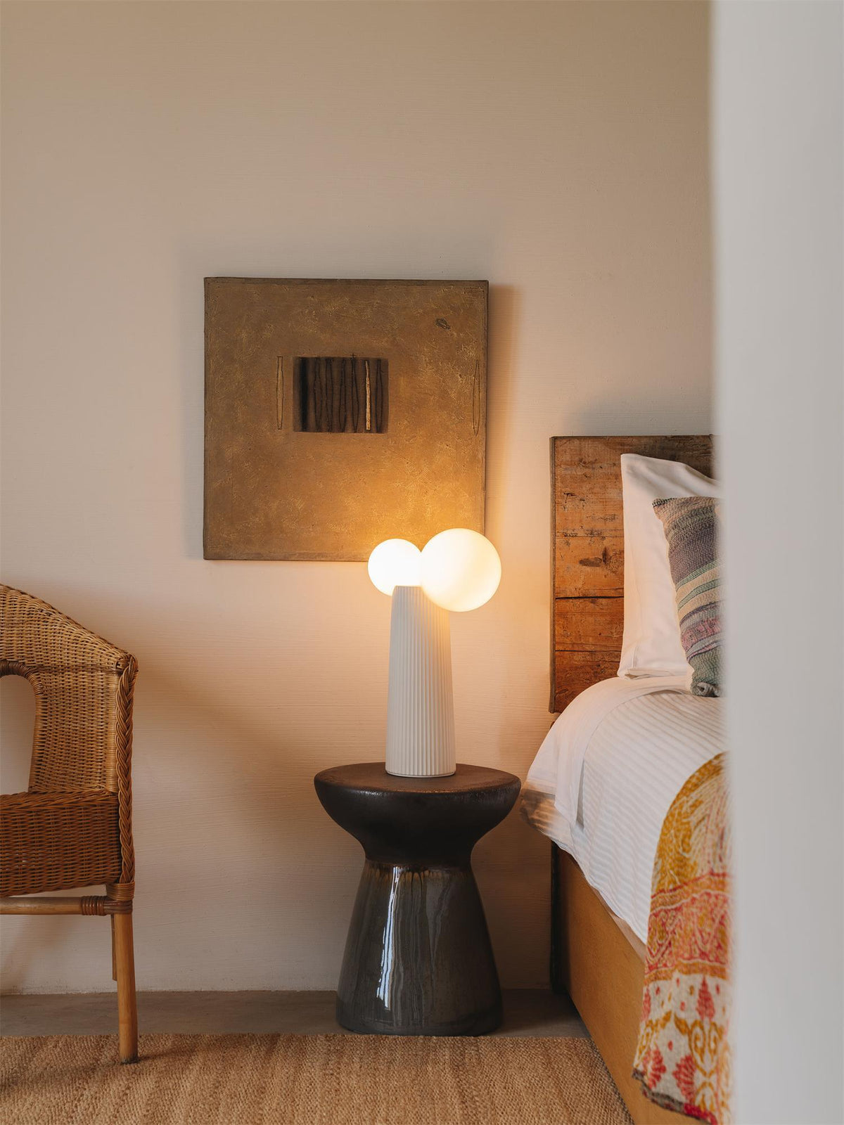 Zenithre lámpara de mesa de resina