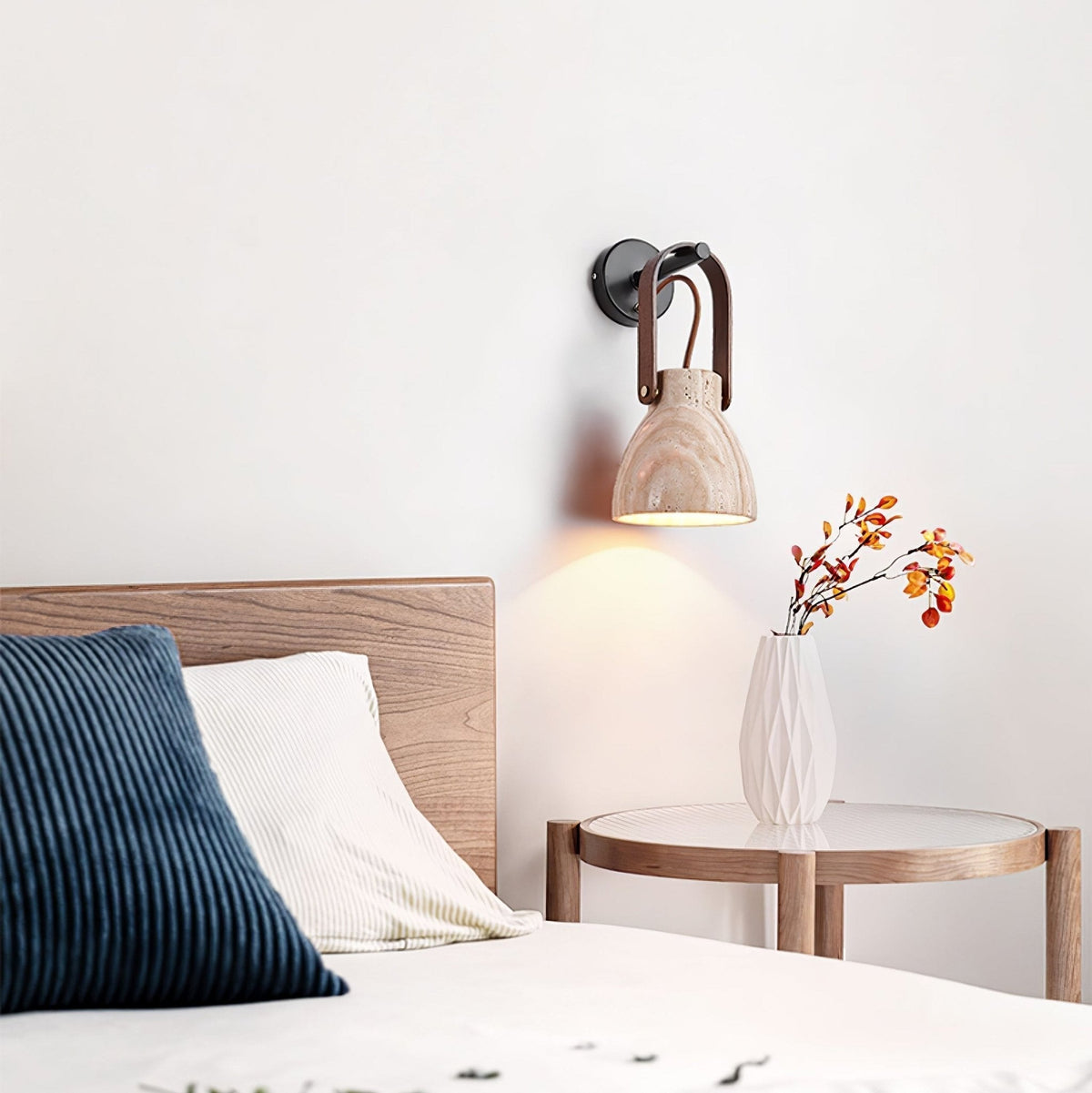 Tarix aplique de pared de farol en travertino