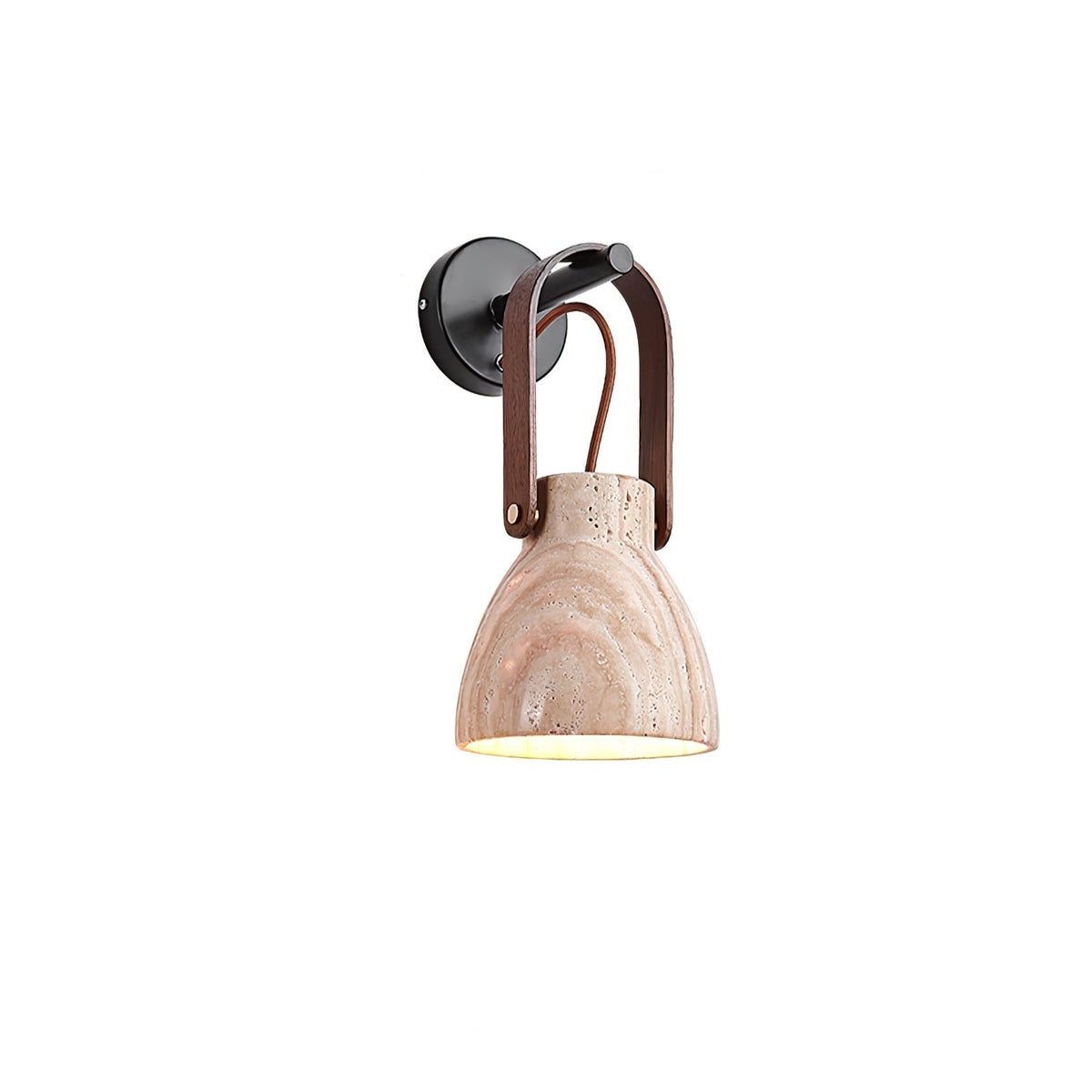 Tarix aplique de pared de farol en travertino