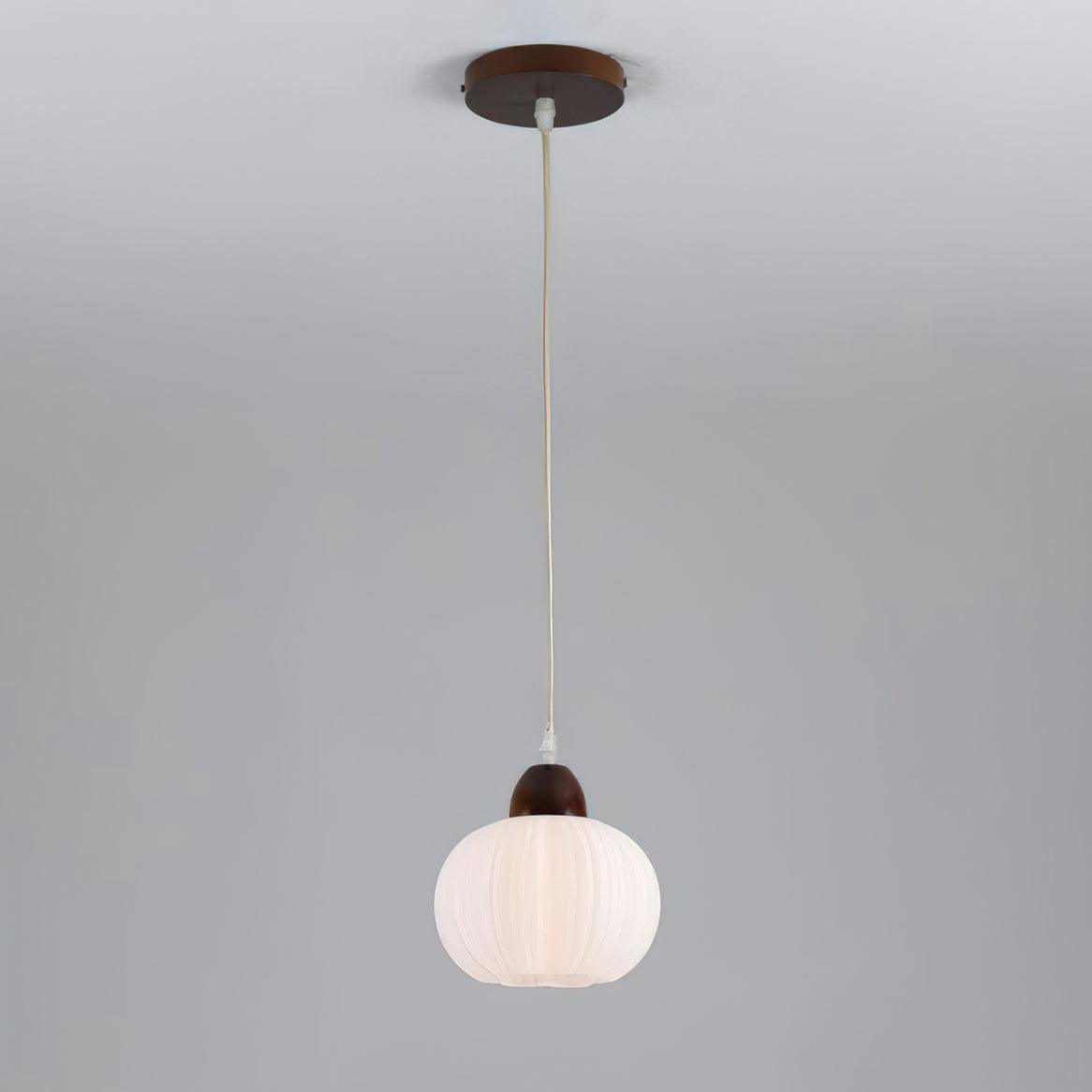 Pumpkin lámpara colgante moderna de madera