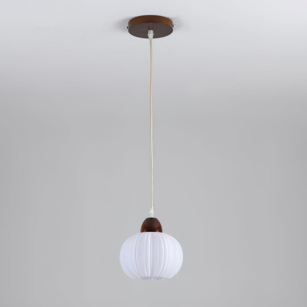 Pumpkin lámpara colgante moderna de madera