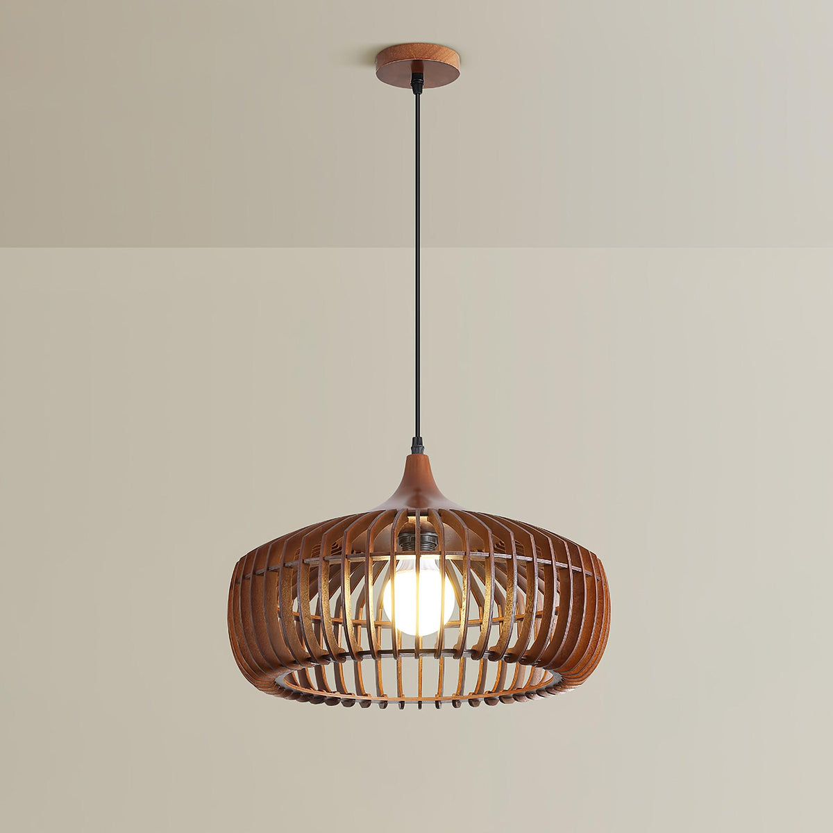 Lixu lámpara colgante de madera