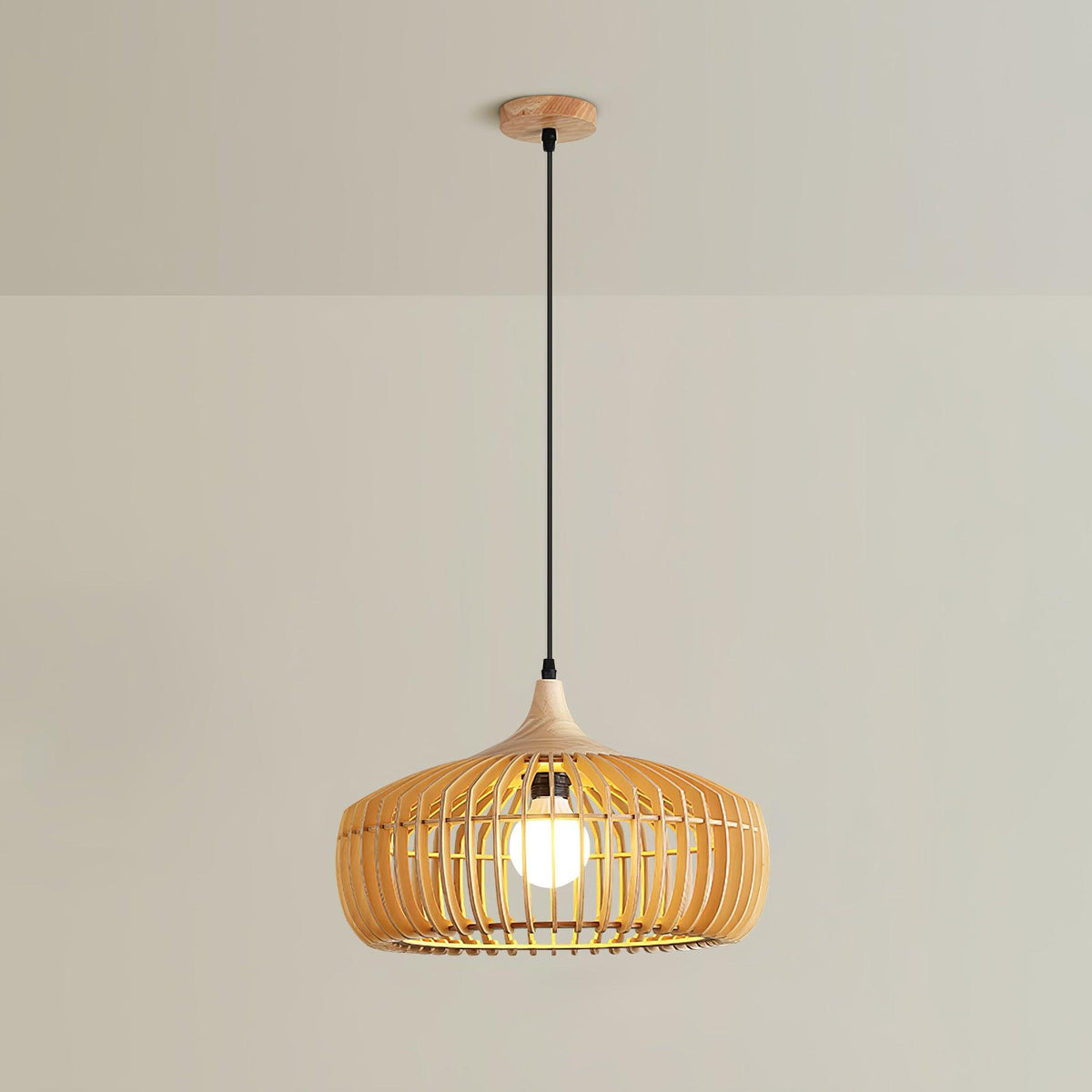 Lixu lámpara colgante de madera