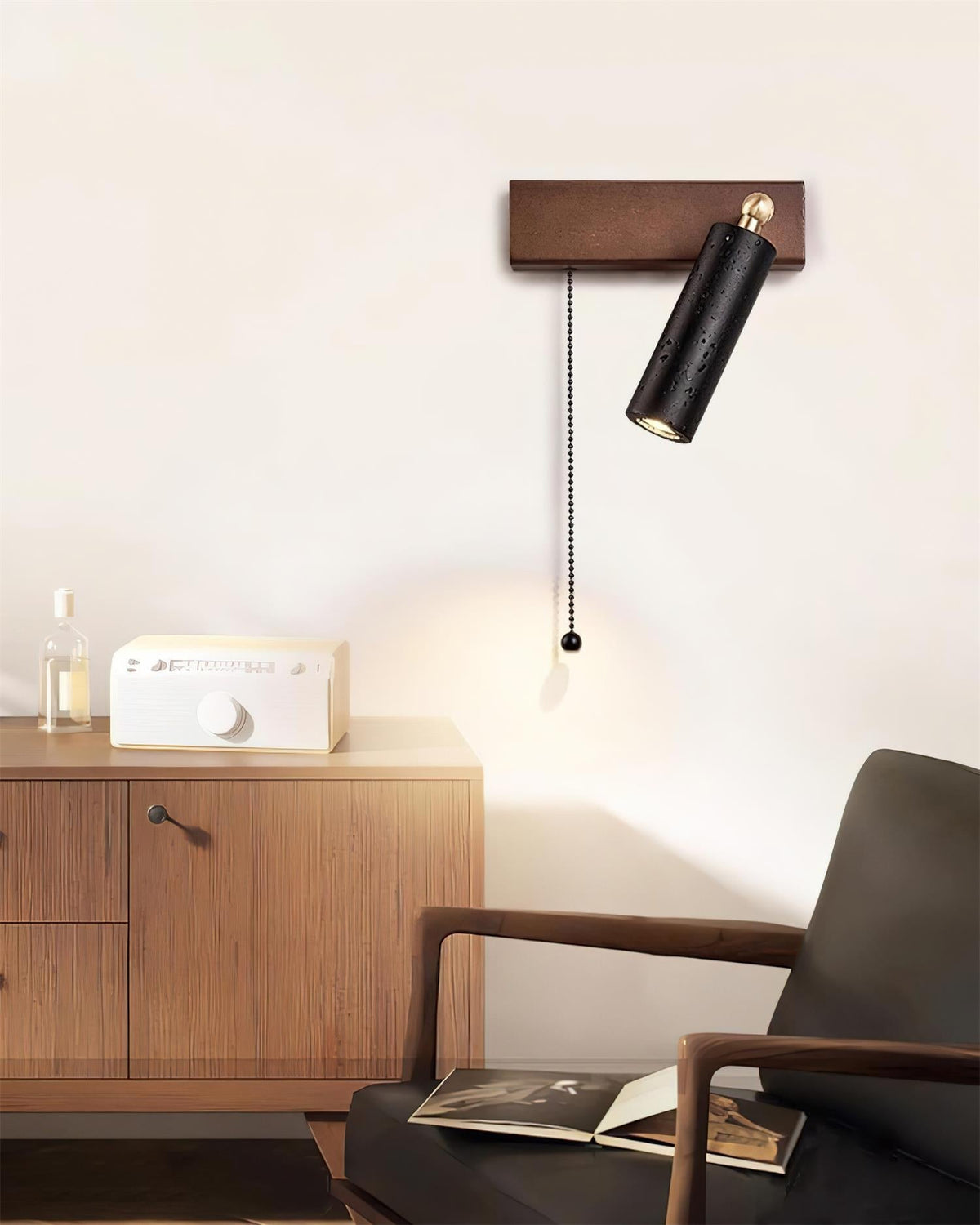 Dravyn aplique de pared negro travertino