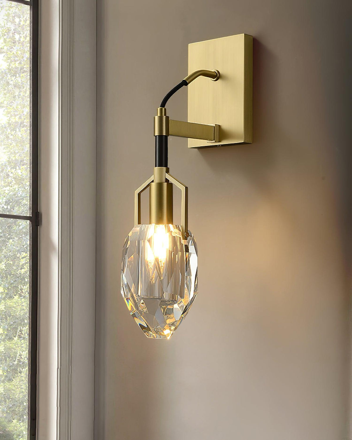 Isera aplique de pared Premium nórdico Art de cristal