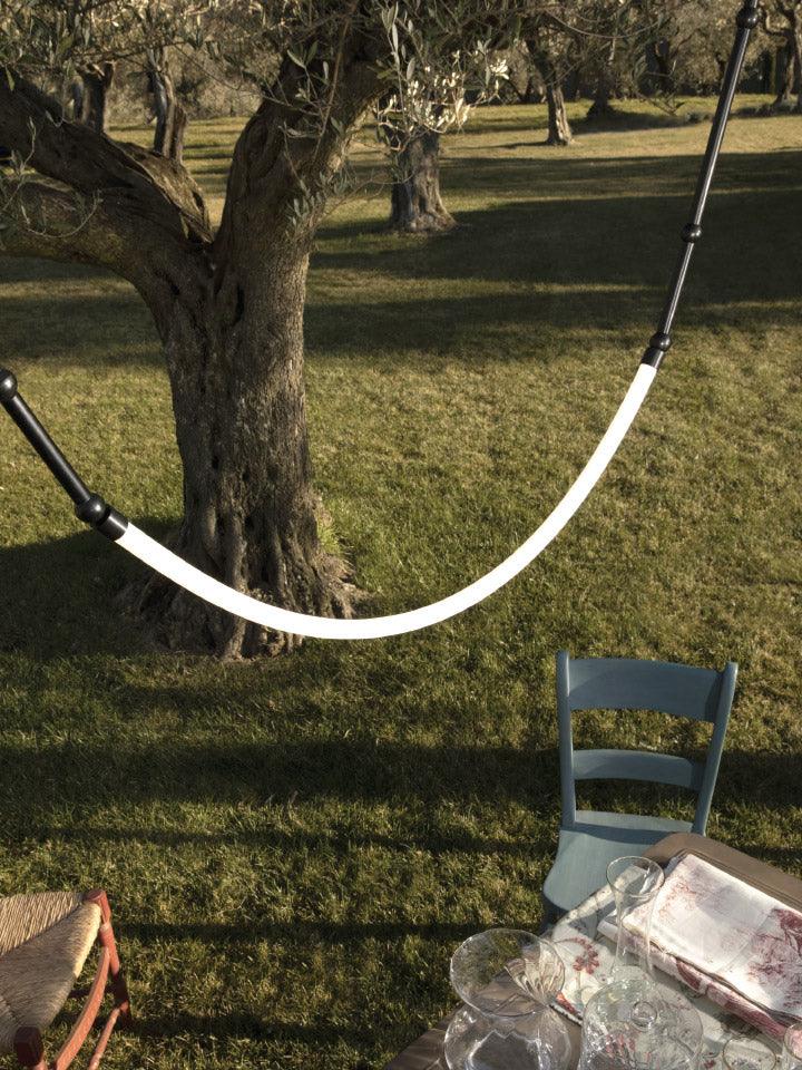Rio lámpara de araña Leda LED Flexible moderna Escultórica