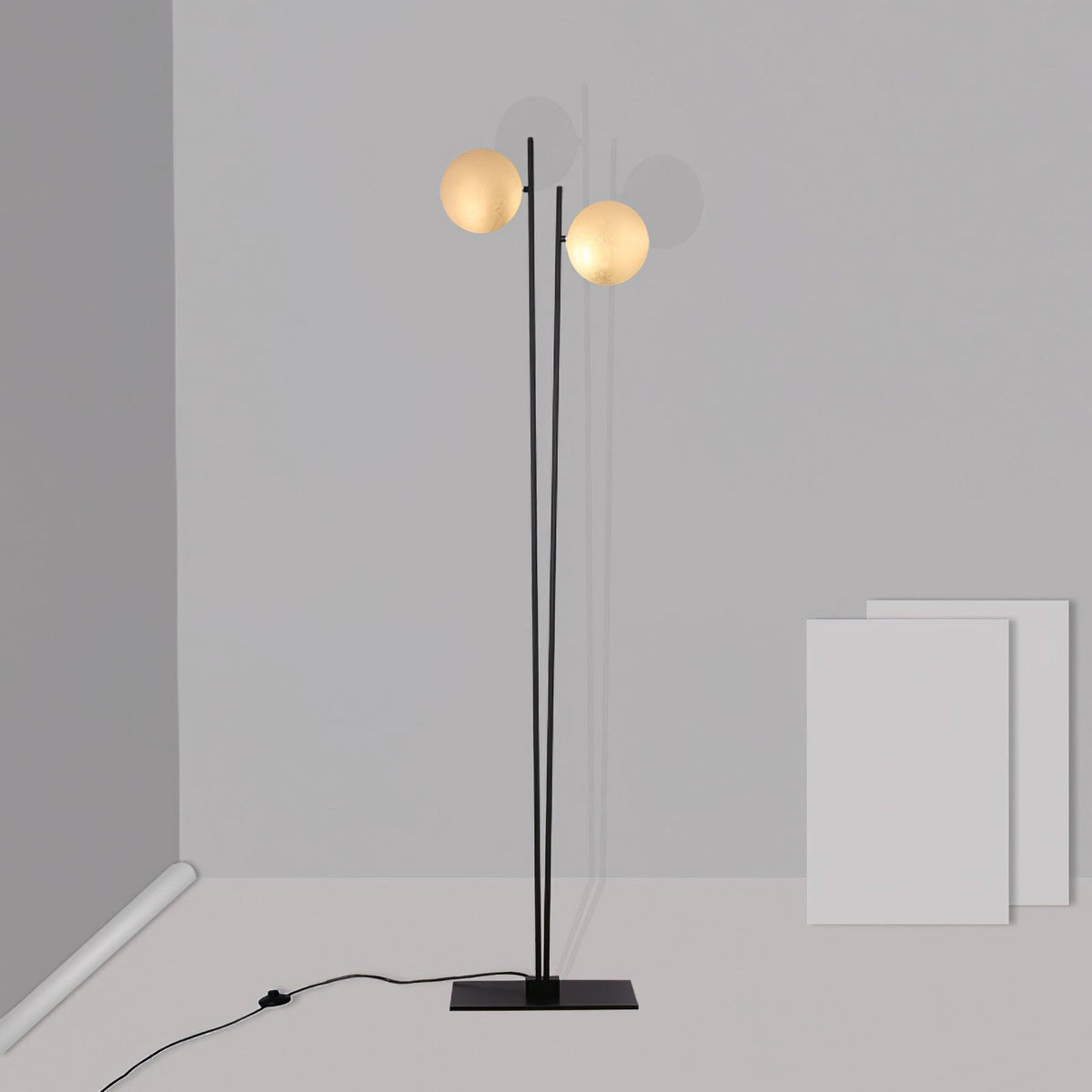 Axial lámpara de pie Ray escultórica