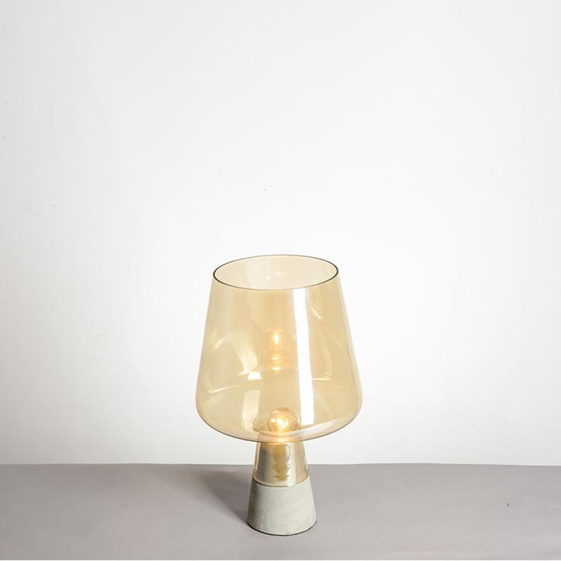 Elairella lámpara de mesa minimalista en cemento