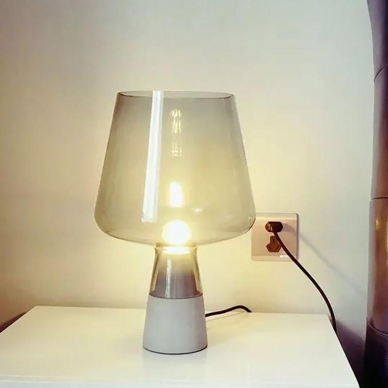 Elairella lámpara de mesa minimalista en cemento