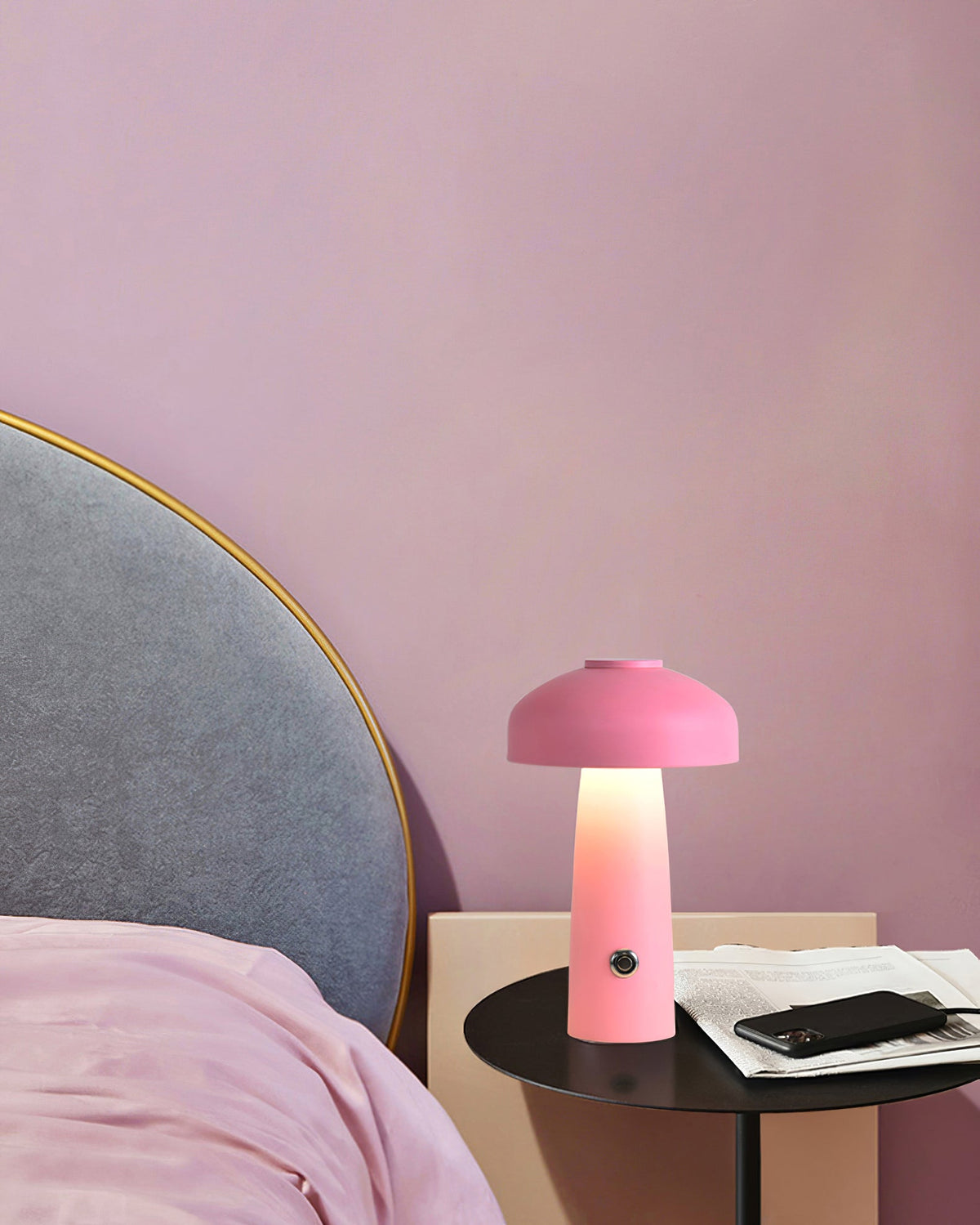 Poppist lámpara de mesa