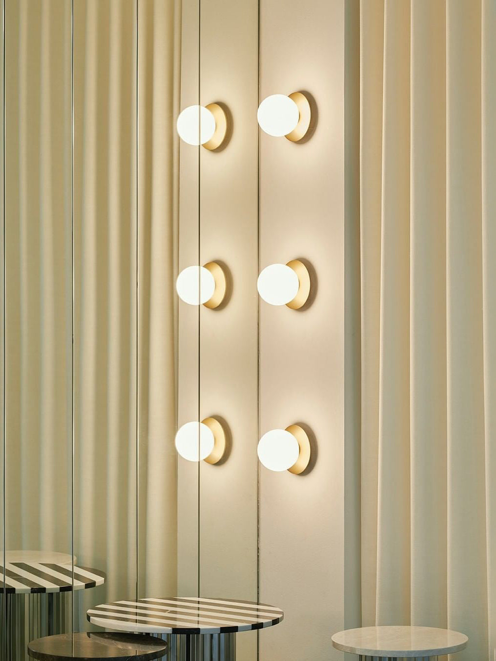 Irinor aplique de pared Premium nórdico en latón