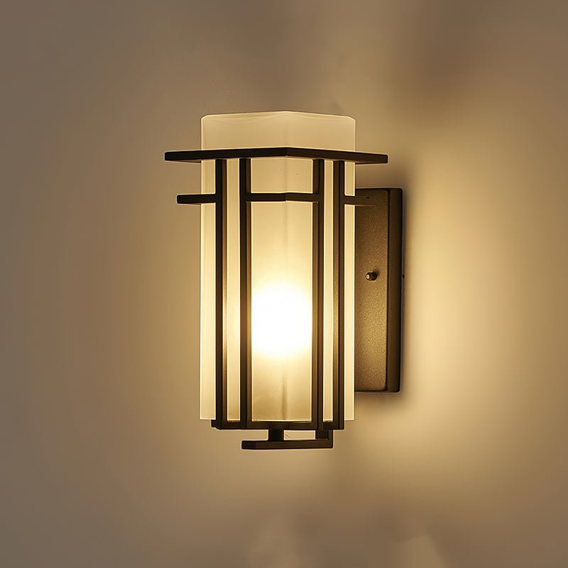 Wilen aplique de pared de hierro Farol