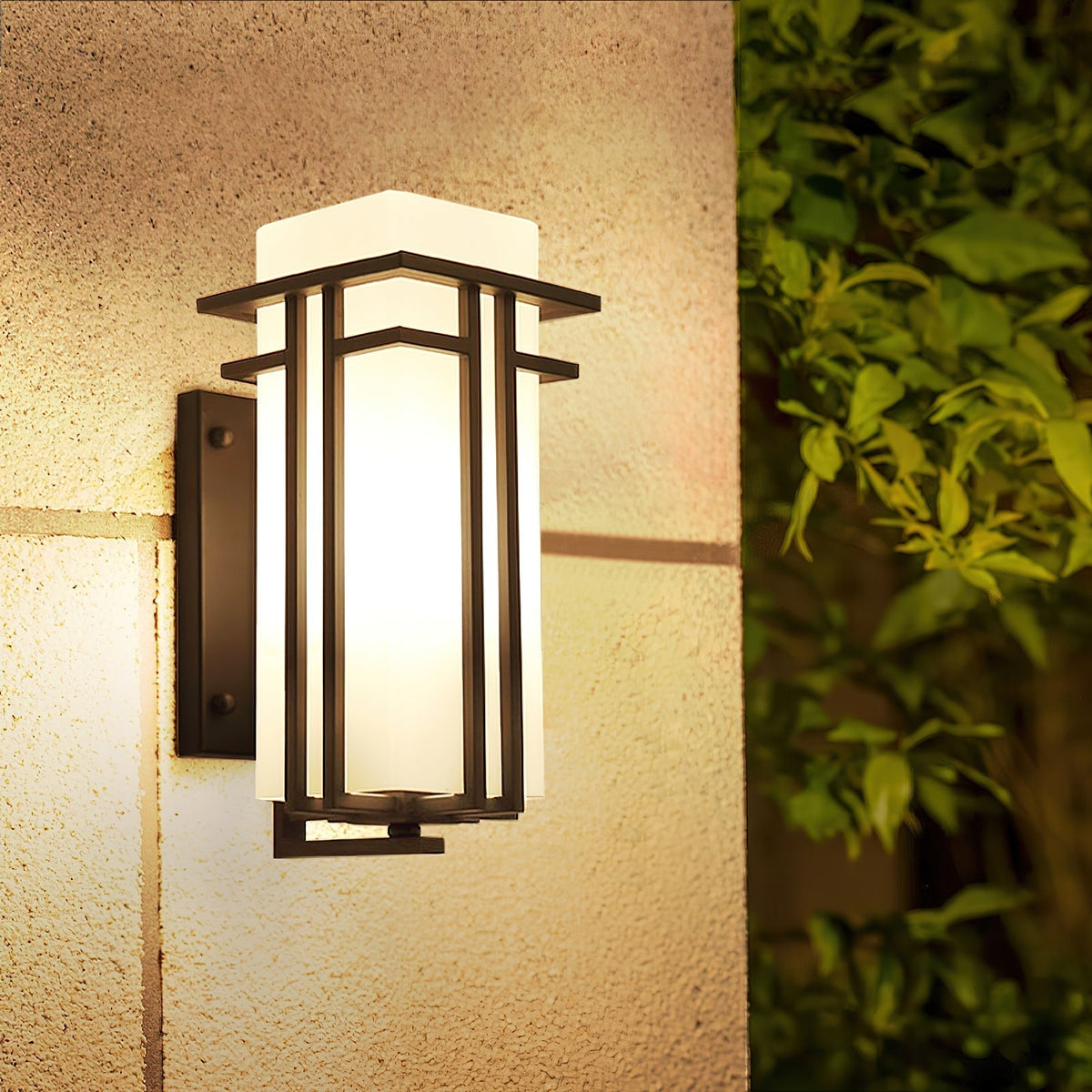 Wilen aplique de pared de hierro Farol