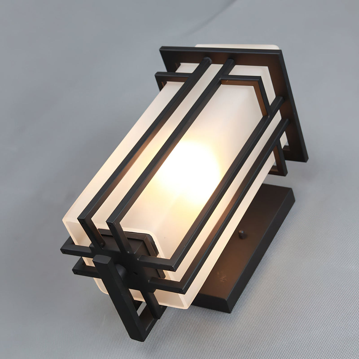 Wilen aplique de pared de hierro Farol