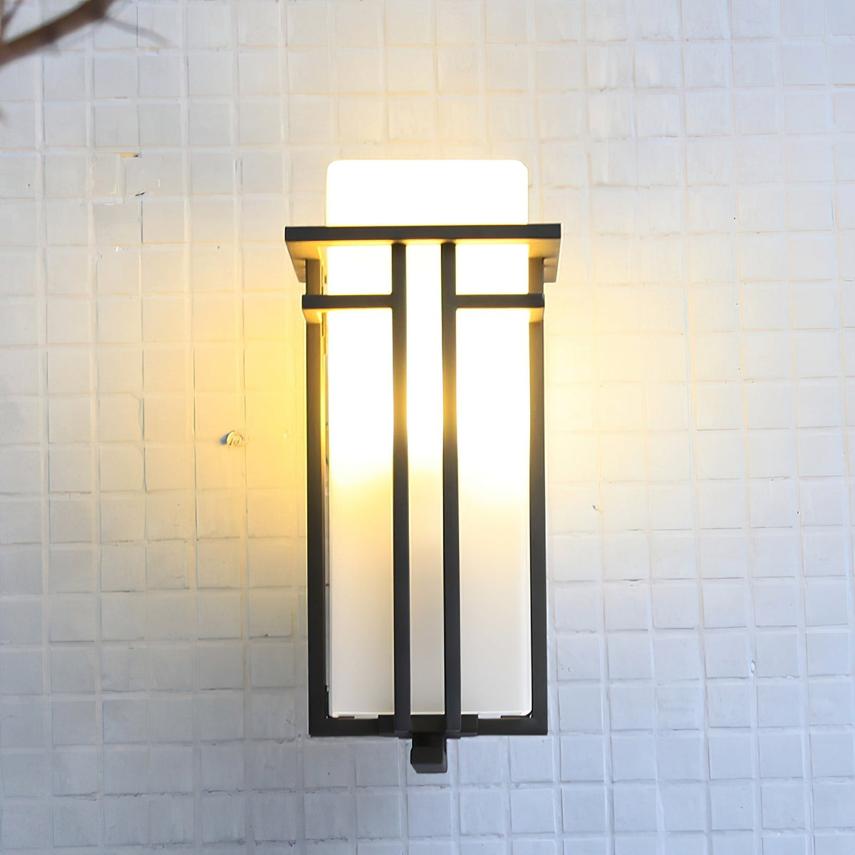 Wilen aplique de pared de hierro Farol