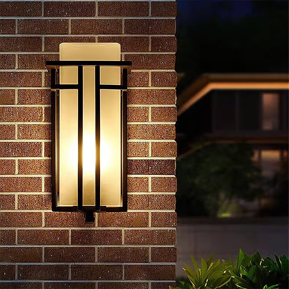 Wilen aplique de pared de hierro Farol