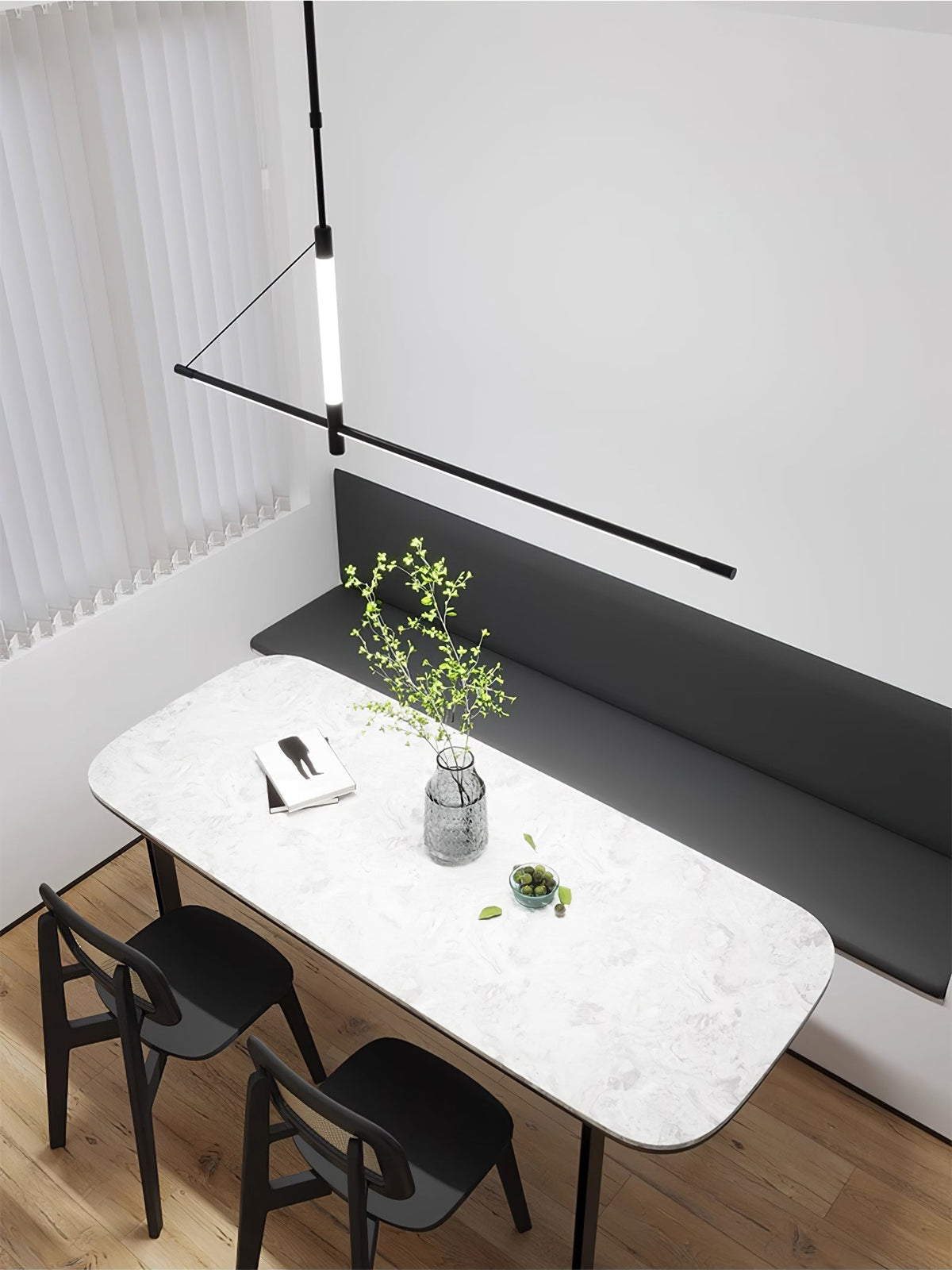 Araeyra lámpara colgante moderna minimalista lineal axis