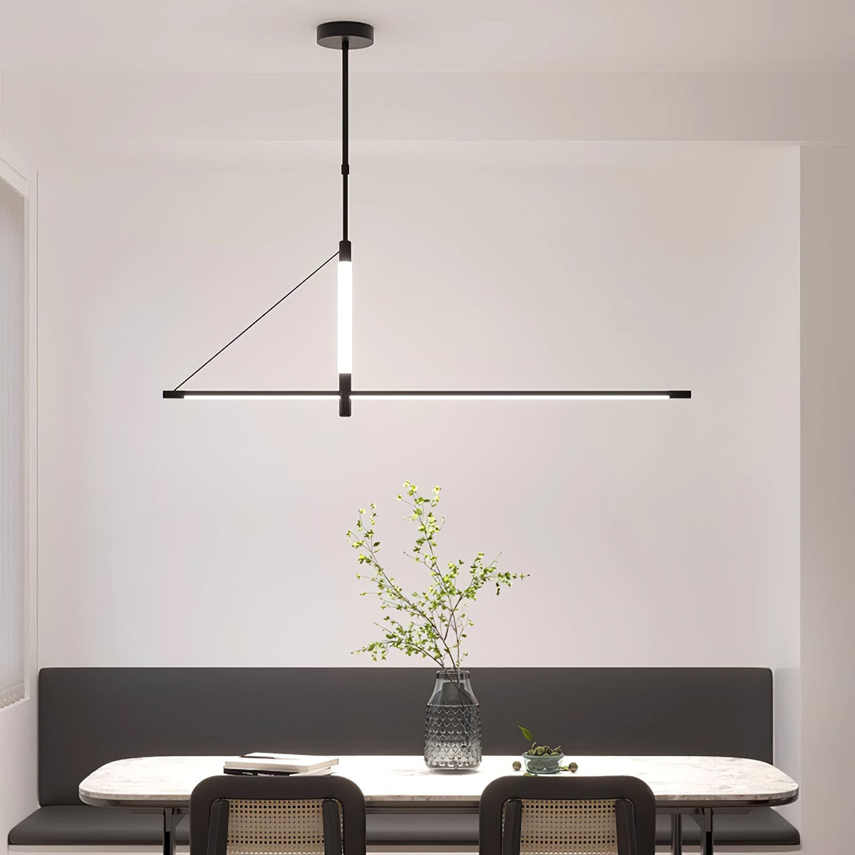 Araeyra lámpara colgante moderna minimalista lineal axis