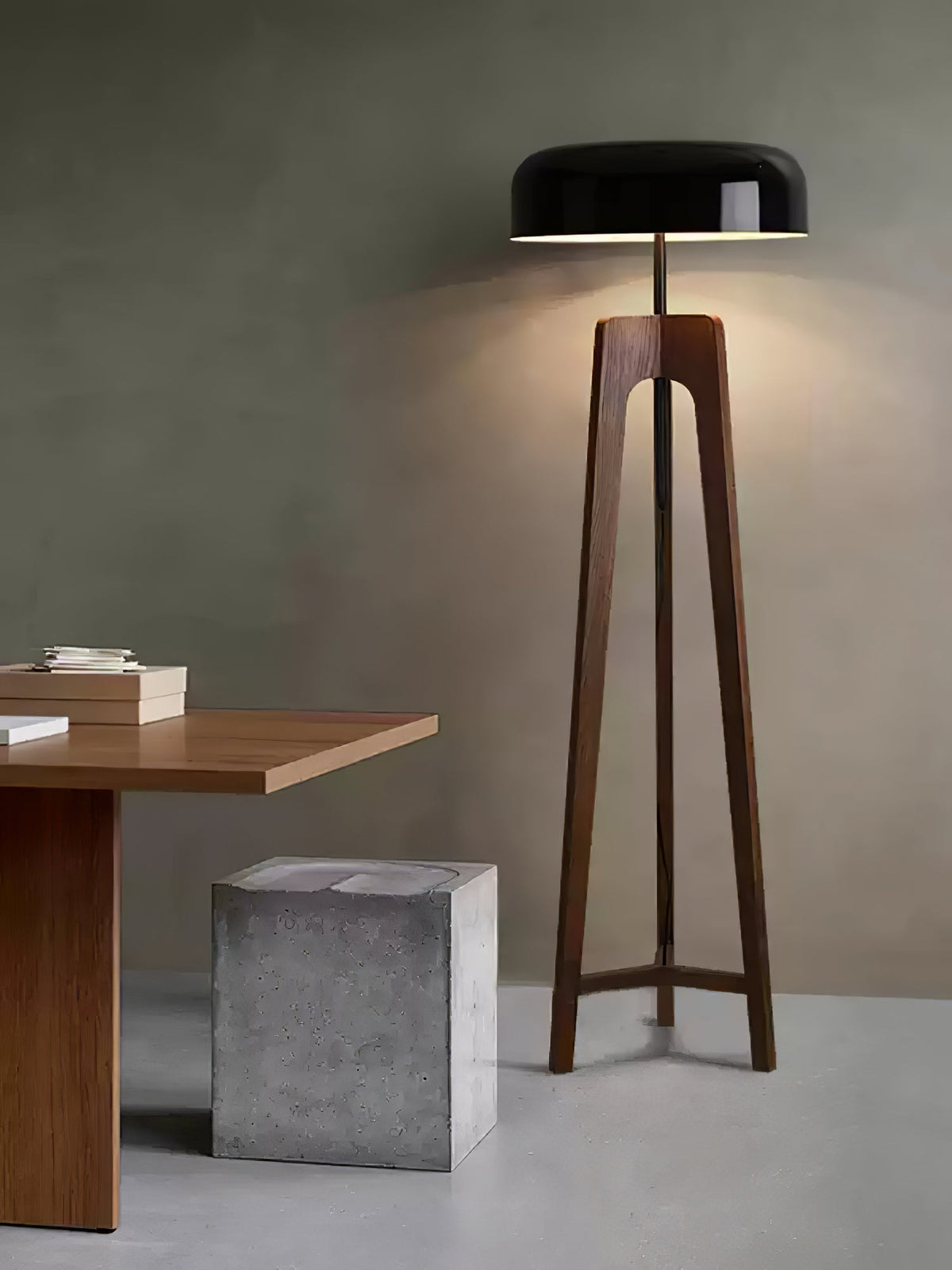 Kovain lámpara de pie de madera minimalista
