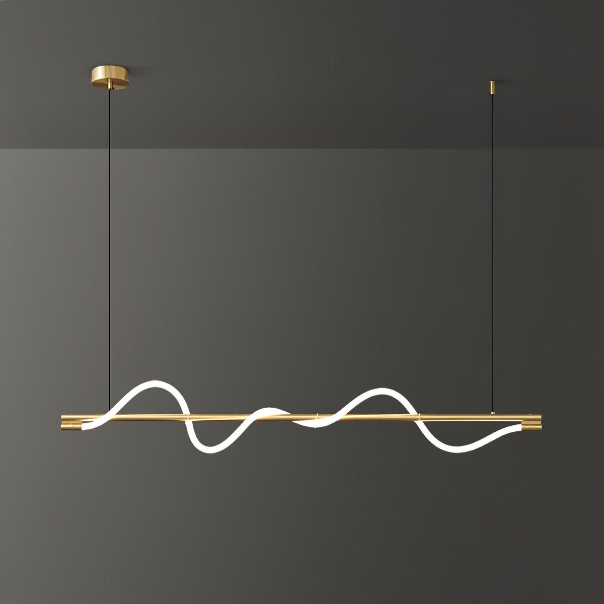 Pulse lámpara colgante minimalista de latón