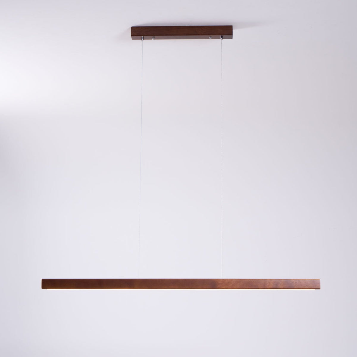 Aro lámpara colgante lineal de madera