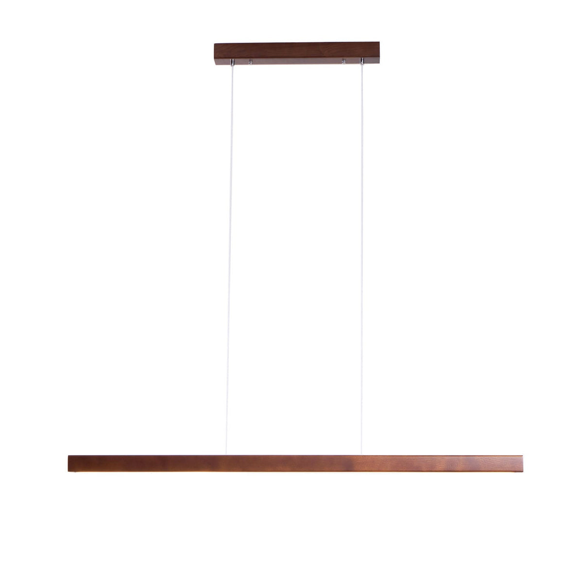 Aro lámpara colgante lineal de madera