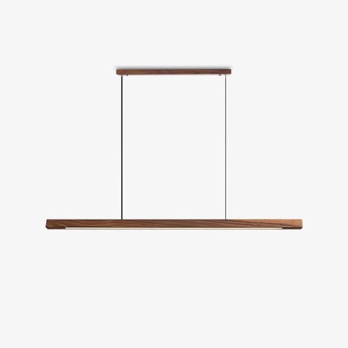 Aro lámpara colgante lineal de madera