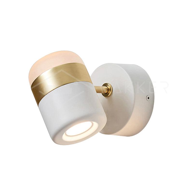 Liorinora aplique de pared negro vidrio regulable