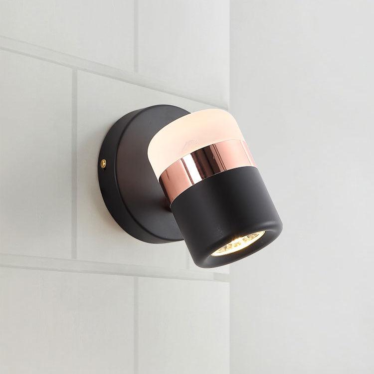 Liorinora aplique de pared negro vidrio regulable