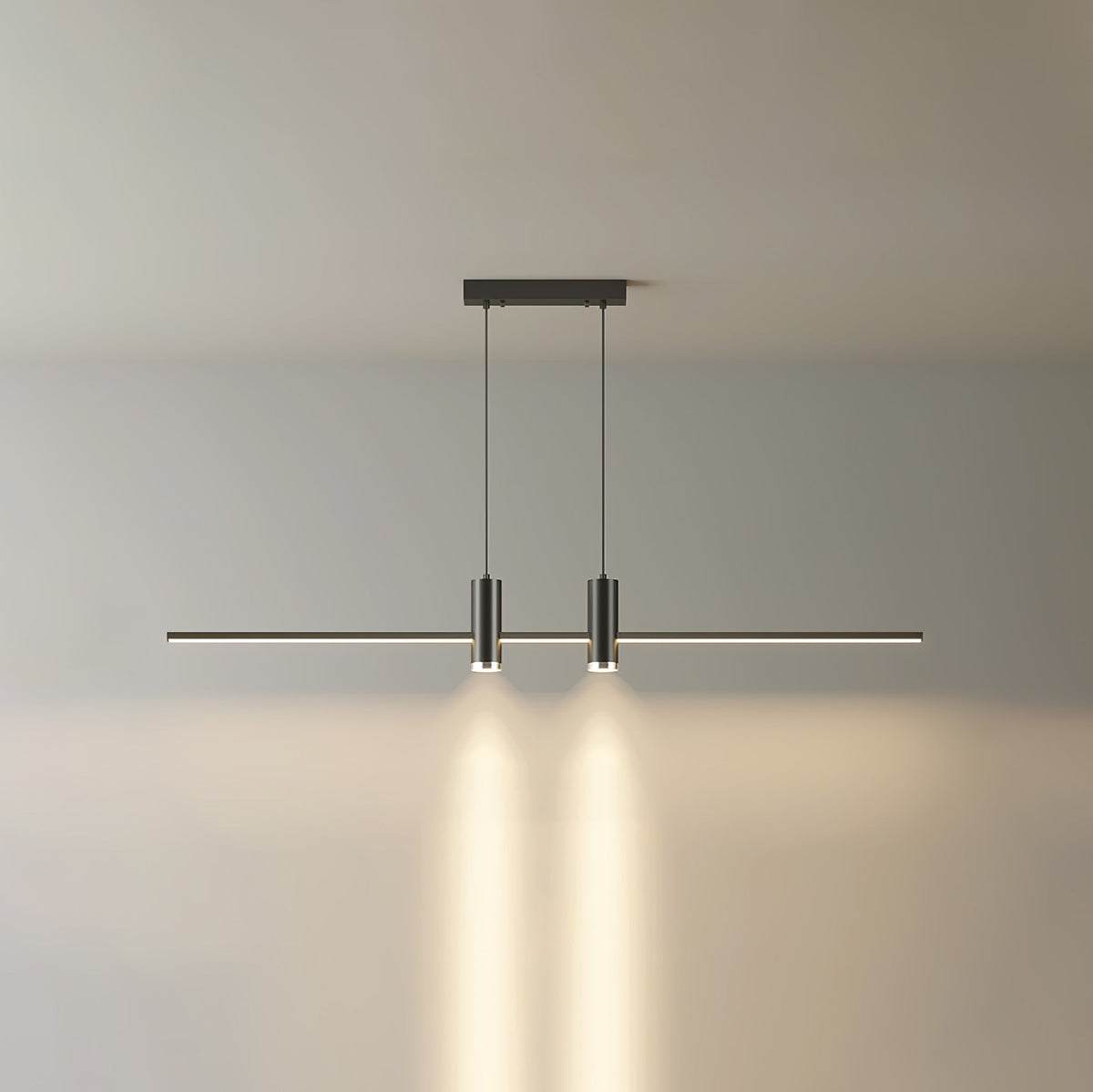 Auroaine lámpara colgante dorada minimalista para comedor