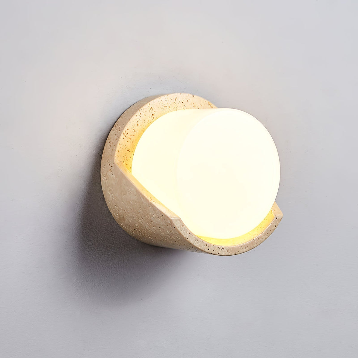 Quendis aplique de pared en travertino