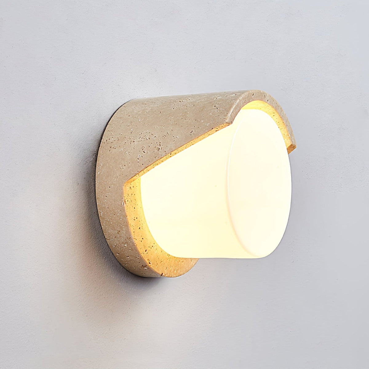 Quendis aplique de pared en travertino