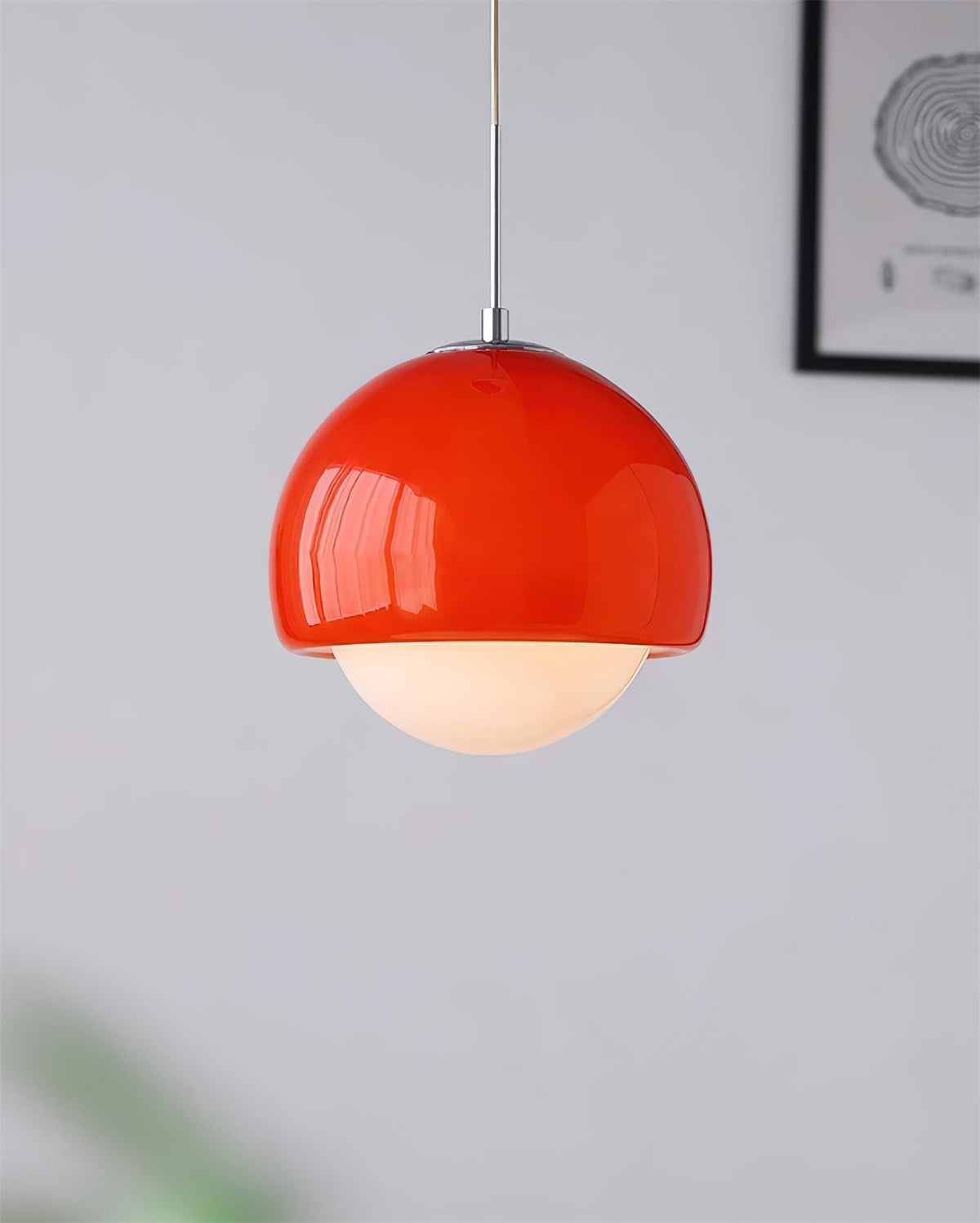 Lipko lámpara colgante de vidrio esfera moderna colorida